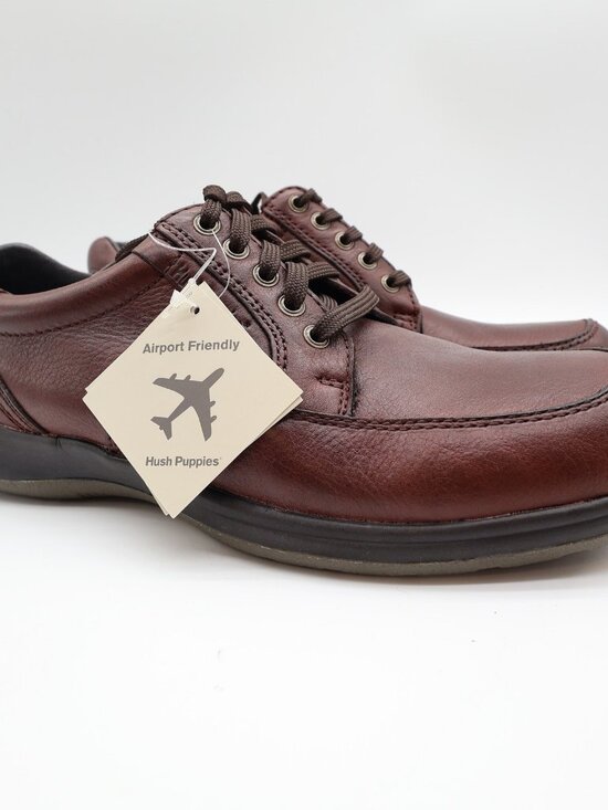 Hush Puppies Approach Oxford Mens 8 Dark Brown Leather Shoes main image 4